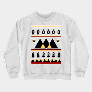 White Christmas Morning Pattern Crewneck Sweatshirt